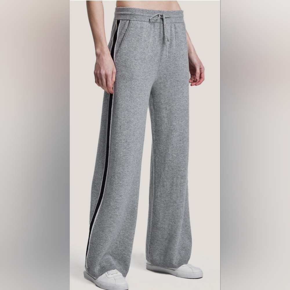 NWT Gentle Herd Wool Stripe Wide Leg Pants. Size XS